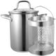 thumbnail image 1 of 1 juego de olla freidora de acero inoxidable para el hogar con cesta para freír, 1 of 8