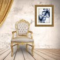 thumbnail image 3 of Allen, Kimberly 20x24 Gold Ornate Wood Framed with Double Matting Museum Art Print Titled - Navy Blooms 2, 3 of 4