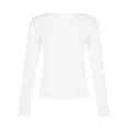 thumbnail image 4 of SLADYGLO Women V Neck Long Sleeve Bodycon Undershirt, 4 of 4
