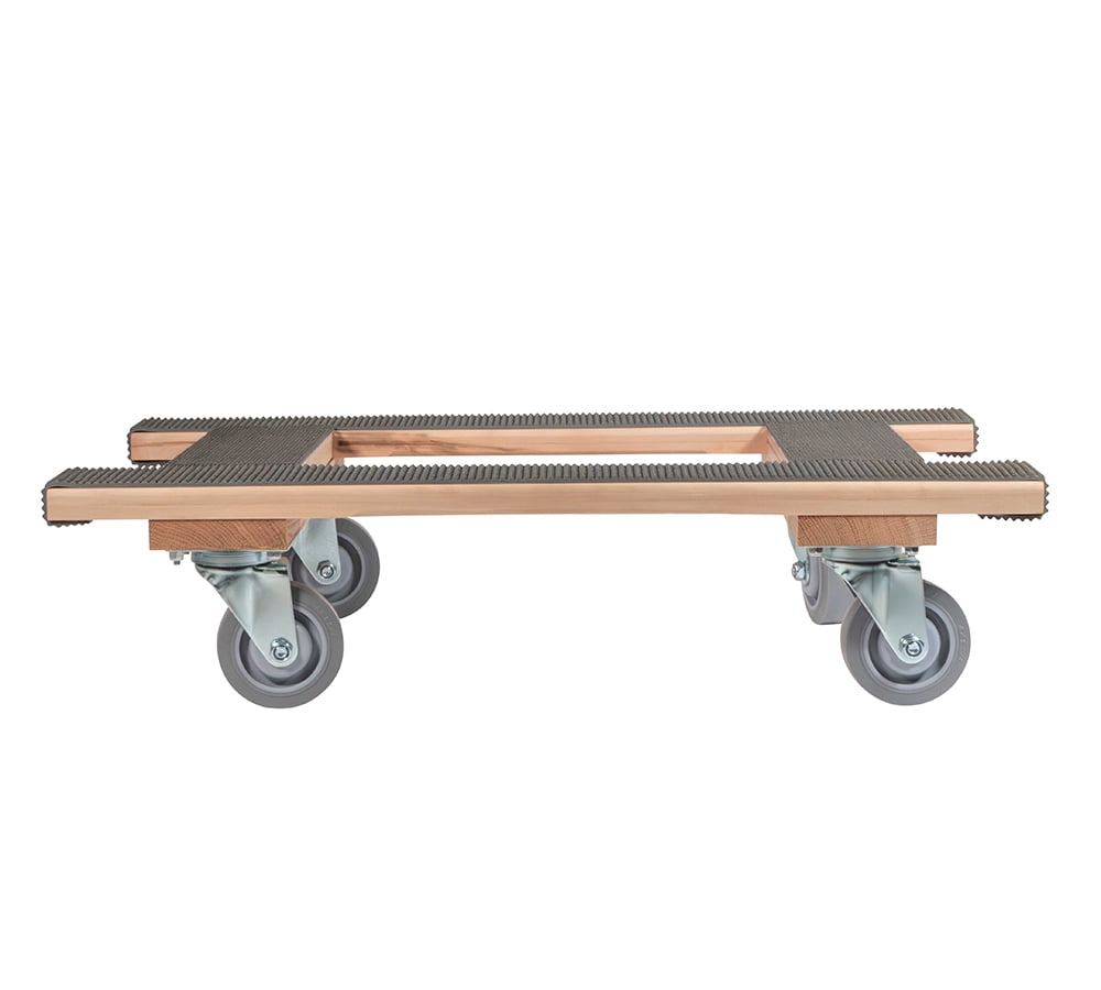 18"x30" H Shape Moving Dolly with Non Marking Wheels - 1000 lbs Capacity Heavy Duty Furniture Dolly with 4" Casters & Rubber belting