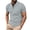 Gray, variant on Dianli Shirts for Men Solid Color Button Pullover Stand-Collar Short Sleeve Shirt Breathable Lightweight Cotton-Like Loose-Fit Casual Tee Everyday Travel