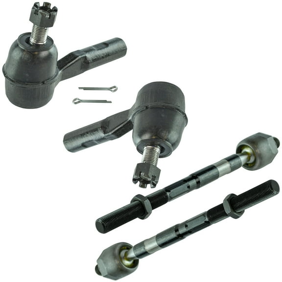TRQ Front Inner and Outer Tie Rod Set Fits Select 2006-2012 Chevrolet Colorado GMC Canyon 2006 Isuzu i-350 2007-2008 i-370