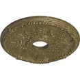 thumbnail image 3 of Ekena Millwork 18"OD x 3 1/2"ID x 1 3/8"P Antioch Ceiling Medallion (Fits Canopies up to 3 1/2"), Hand-Painted Mississippi Mud Crackle, 3 of 5