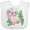 AA-White, variant on Inktastic Axolotl Unicorn with Rainbow Tail, Bubbles and Seaweed. Boys or Girls Baby Bib