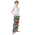 thumbnail image 3 of FORMRS Boys Pajama Pants with Pockets Size 6-8Y Kids Lounge Sleep Bottoms, Green Clover Pattern, 3 of 8