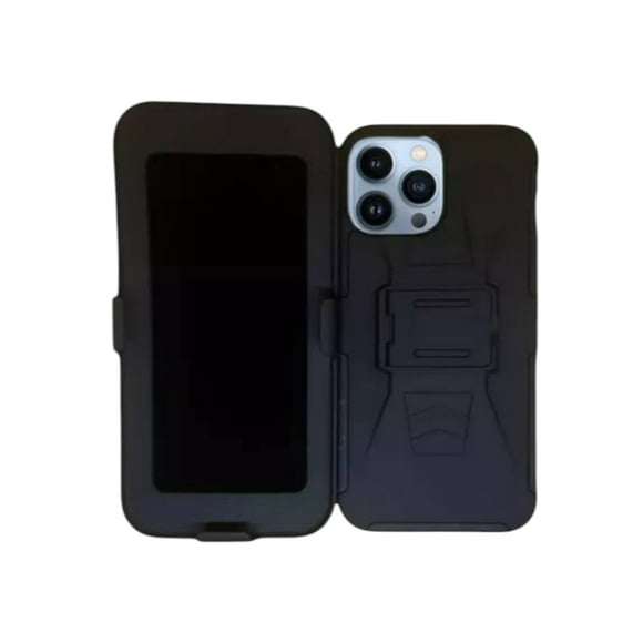 Funda Uso Rudo Clip 360 Para iPhone 13 Pro Max Más 2 Micas De Cristal