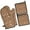 Brown White Dinosaurs, variant on Brown White Dinosaurs Fossils Pattern Kitchen Oven Mitt and Pot Holder Sets 2 Pcs for Baking, Cooking and Grilling, Heat Resistant Up To 392 °F