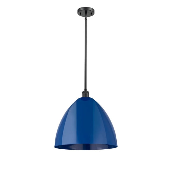 Innovations Lighting - Plymouth Dome - 1 Light Stem Hung Pendant In Industrial