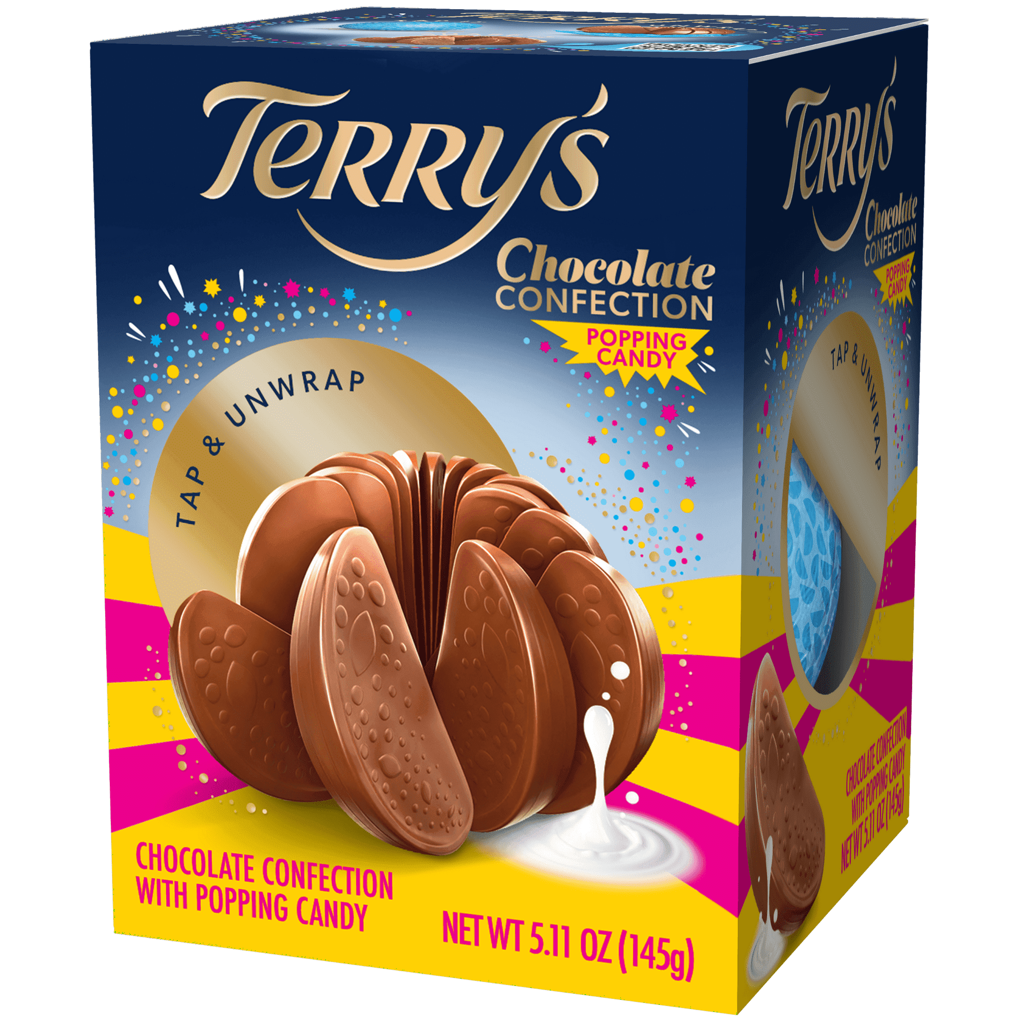 Terry's Milk Chocolate Popping Candy Balls 2 Pack 5.11 oz Each Break-Apart Treat