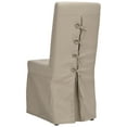 thumbnail image 7 of SAFAVIEH Adrianna Transitional Cotton Solid Dining Parsons Chair, Ecru (Set of 2), 7 of 7