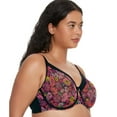 thumbnail image 2 of Sheer Mesh Full Coverage Unlined Underwire Bra - Retro Roses, 2 of 5