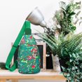 thumbnail image 4 of Jiibva Chinese Flower Printed Sling Bag Chest Bag for Men Women, Lightweight Casual Crossbody Bag Shoulder Bag for Hiking Cycling Traveling, 4 of 7