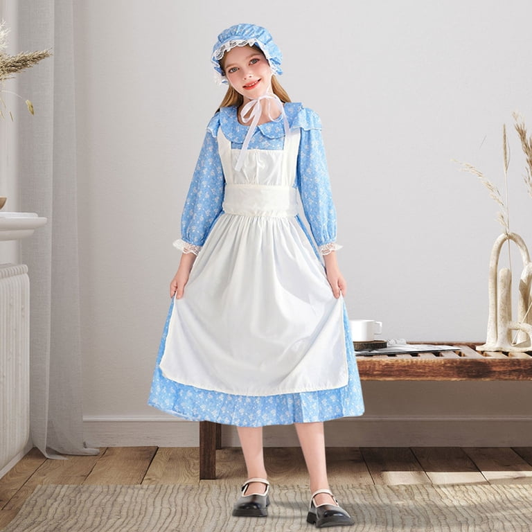 blue dress for baby girl Women's German Dirndl Dress Blue Gold XXL main image 1