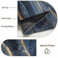 thumbnail image 6 of 2'x6' Rug Runners for Hallways Kitchen, Navy Blue Marble Non Slip Entryway Beside Floor Carpet Runner, Modern Abstract Contemporary Washable Laundry Room Bedroom Throw Rugs Mat for Family Pet, 6 of 8