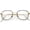 Gold Brown / Clear, variant on True Vintage Metal Square Eyeglasses Slim Metal Arms 46mm (Gold Black / Clear)