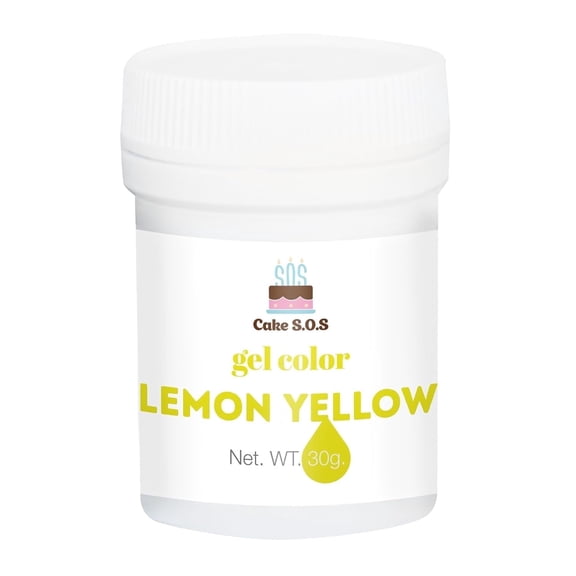 Lemon Yellow Gel Food Color for Cake Decorating, 30 Grams