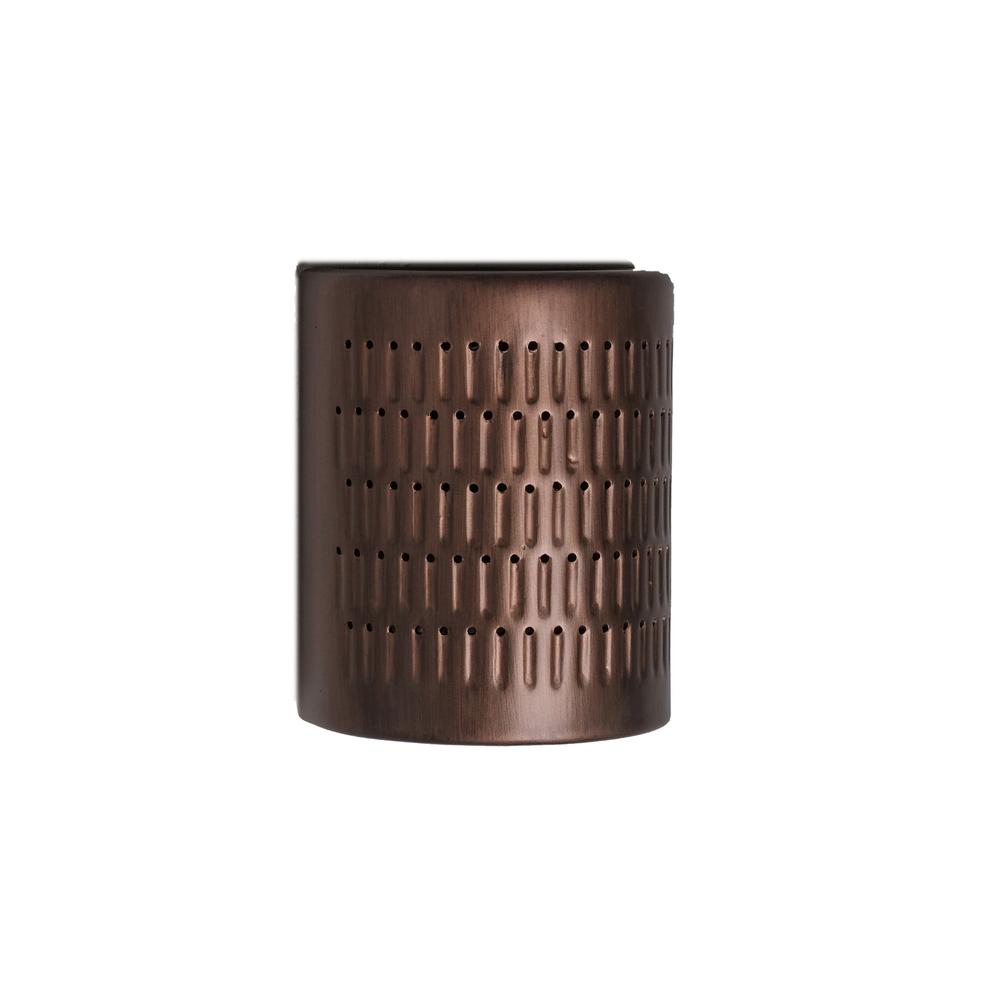 Zenia 10" High Ceramic Outdoor Wall Light, Rubbed Copper Painted Finish, LED Bulb Included