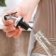thumbnail image 7 of Sivler Olive Oil Pour Spout Dispenser with Flip Top, Universal Liquor Bottle Spout and Drizzle Spout for Oil and Vinegar Cruets, Pack of 1, 7 of 7