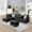 Black, variant on NeoKo Sectional Couch for Living Room Furniture Sets,Red faux leather synthetic leather L Shape sectional Sofa 3 Piece for Apartment, Office, Bedrooms