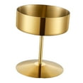 thumbnail image 2 of Taza de postre de acero inoxidable Tazón de helado de base alta Tazón de helado de metal Pudín Oro 400ML, 2 of 9
