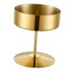 thumbnail image 2 of Vaso de postre de acero inoxidable con base alta para helado, de metal, reutilizable, para refrigerios y dulces. Oro 400ML, 2 of 9