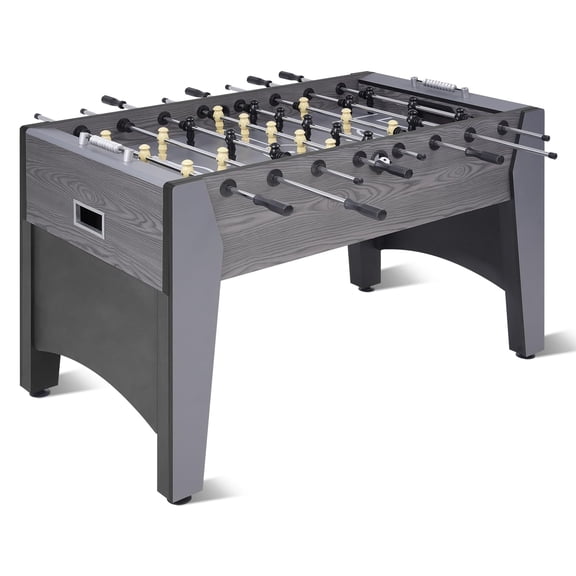 RAYKEEP 54" Full Size Foosball Table with 2 Balls, Indoor Soccer Game Table for Adults, Kids & Teens, Arcade Football Table for Home, Game Room, Recreation Room, Family Game Night