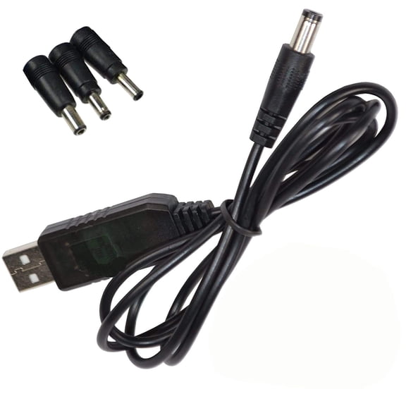 HQRP USB to DC 12V Step-Up Cable for Lacie Petit 500GB / N2870 / ABY25 External Hard Drive Cord Lead Wire
