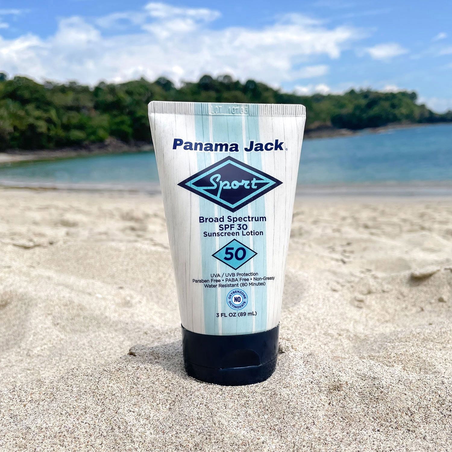 Panama Jack Sport Sunscreen Lotion - SPF 50, Broad Spectrum UVA/UVB Protection, Non-Greasy, PABA, Paraben, Gluten & Cruelty Free, 3 FL OZ (Pack of 2)