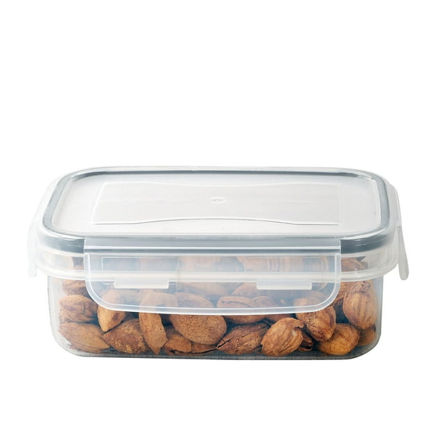 Lksixu Réservoir de Stockage en Plastique Transparent, Réservoir de Stockage Hermétique sous Vide, Boîte de Conservation avec Couvercle