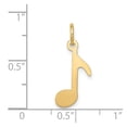 thumbnail image 2 of Finest Gold 14K Polished Musical Note Charm, 2 of 2