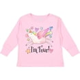 thumbnail image 3 of Inktastic I'm 4 Cute Rainbow Unicorn with Stars and Hearts Boys or Girls Long Sleeve Toddler T-Shirt, 3 of 5