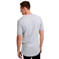 thumbnail image 2 of Next Level Men's Cotton Long Body Urban T-Shirt, Heather Gray - 4XL, 2 of 3