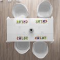 thumbnail image 3 of Ambesonne Chloe Place Mats Set of 4, Cheerful Lettering Design, Standard Size, Multicolor, 3 of 4