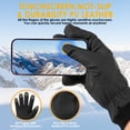 thumbnail image 3 of REDESS Men's and Women's Winter Gloves Waterproof Warm for Ski Driving Running Black, 3 of 7