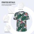 thumbnail image 3 of Vsdgher Tropical Leaves Mens T-Shirts Baseball Vintage Fashionable Lightweight Casual Crew Neck Slim Fit with Long Sleeves-3X-Large, 3 of 7