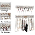 thumbnail image 7 of QILICHZ Wall Jewelry Organizer 3Pcs Jewelry Organizer Wall Mounted Hanging Jewelry Organizer White, 7 of 7