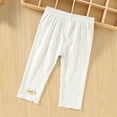 thumbnail image 3 of DJDLJWCJ Baby Girls Wide Leg Joggers Pants Elastic Waist Breathable Ribbed Casual Pants Solid Color Stretch Soft Pants Gray Size 18-24M, 3 of 10