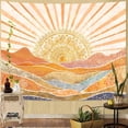 thumbnail image 2 of Bohemian Mandala Sunrise Wall Tapestry, Abstract Mountain Scenery Tapestries for Home Decoration, Boho Tapestry, 2 of 7