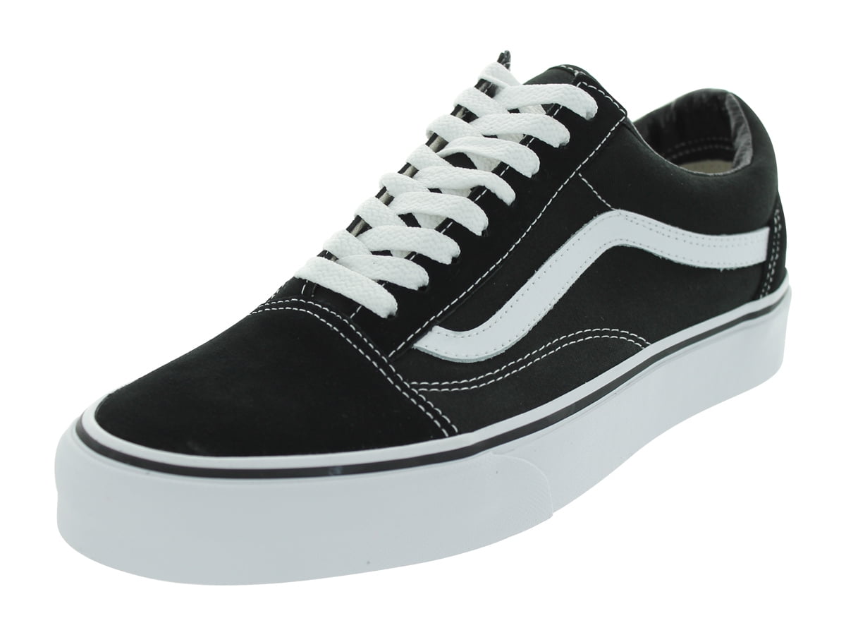 vans black and white old skool trainers