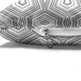 thumbnail image 4 of Grey and White Pet Bed, Abstract Pattern with Lots of Triangular Elements a Greyscale of Forms, Resistant Pad for Dogs and Cats Cushion with Removable Cover, 24" x 39", White and Grey, by Ambesonne, 4 of 4
