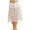 White-2pcs, variant on 2 Pcs Women Seamless Knee Length Underskirt Anti Chafing Half Slip Skirt Extender Smooth Liner Slip