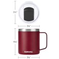 thumbnail image 4 of Taza de café SUNWILL de acero inoxidable con aislamiento al vacío de 400 ml, 4 of 6