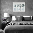 thumbnail image 4 of Botanical Bathroom Wall Art Navy Blue Floral Pictures Wall Decor Bottles And Plants Canvas Prints Flower Painting Artwork Modern Home Decorations For Bathroom Kitchen Bedroom Framed 16"x12", 4 of 6