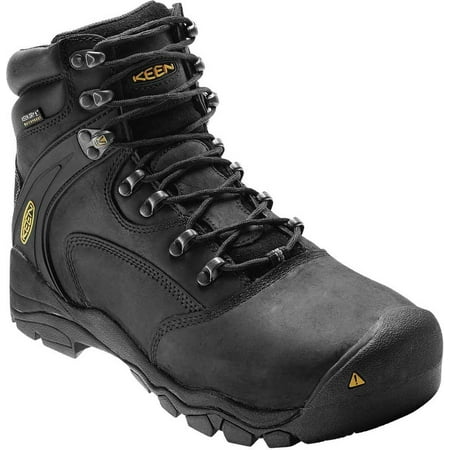 

Men s KEEN Utility Louisville 6 Waterproof Steel Toe Work Boot Black Full Grain Leather 8.5 D