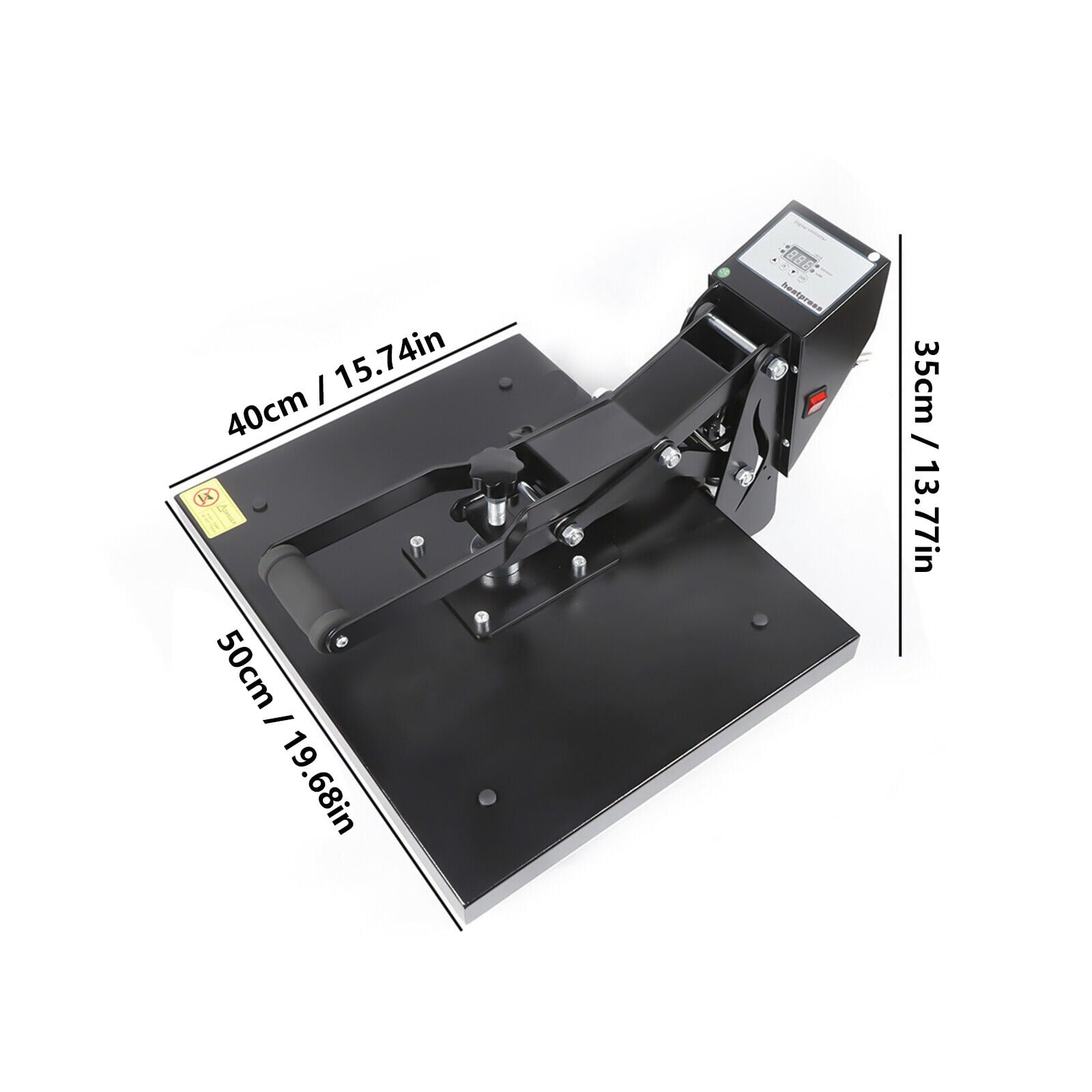 16"×20" T-shirt Heat Press Machine Digital Hat Baseball Cap Printer Transfer Sublimation Printing Tool Ironing Drill Device Temperature Controller