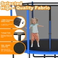 thumbnail image 3 of DeepRoar 12FT Trampolinefor Kids, Outdoor Trampolinewith Enclosure, Basketball Hoop, Lights and Sprinkler, 1200LBS Heavy Duty Trampoline for Outdoor, Backyard, Easy to Install & Last Long, 3 of 5