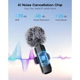 thumbnail image 3 of Mini micrófono inalámbrico ZOPPLM para iPhone - Pack de 2 Lavalier, 3 of 9