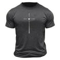 thumbnail image 5 of UVEASISHA Christian T Shirts for Men Short Sleeve Crewneck Pullover Fashion Cross Printed Graphic Tees Spring Summer Casual Workout Shirt Gray L, 5 of 5