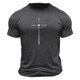 thumbnail image 4 of Tops para hombre, blusas y camisas de cuello redondo y manga corta para hombre. Camiseta/camisa informal de cuello redondo y manga corta con estampado de corazones para hombre. Tops de poliéster para, 4 of 4
