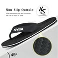 thumbnail image 4 of Ecetana Flip Flops for Men Yoga Mat Thong Sandals with Arch Support Comfort Beach Sandals, 4 of 5